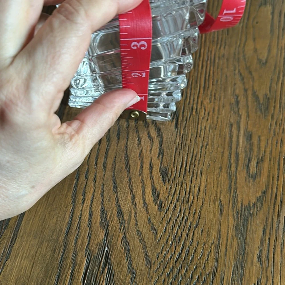 Rosenthal Studio Linie Signed Square Twisted Turnus Stacked Crystal Vase 3.5